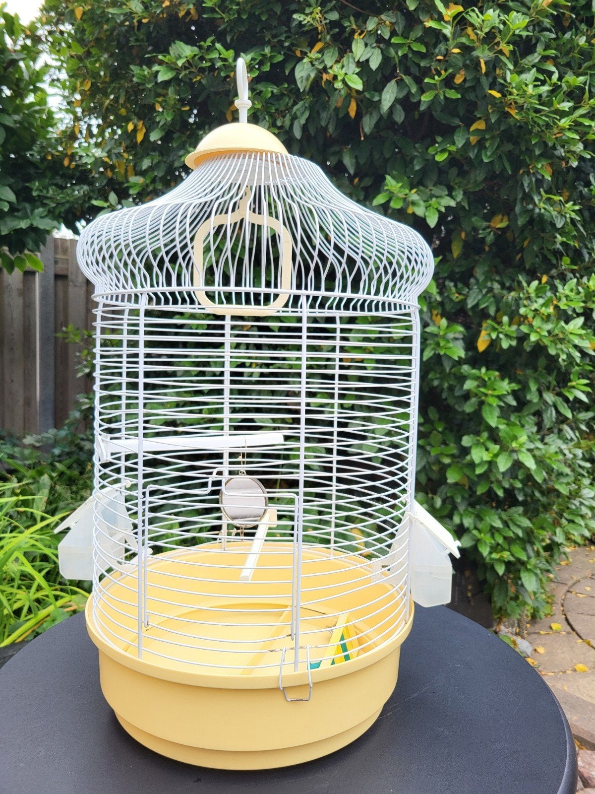 Ronde vogelkooi (Ø 32 cm, H 53 cm), Dieren en Toebehoren, Ophalen, Metaal, Vogelkooi