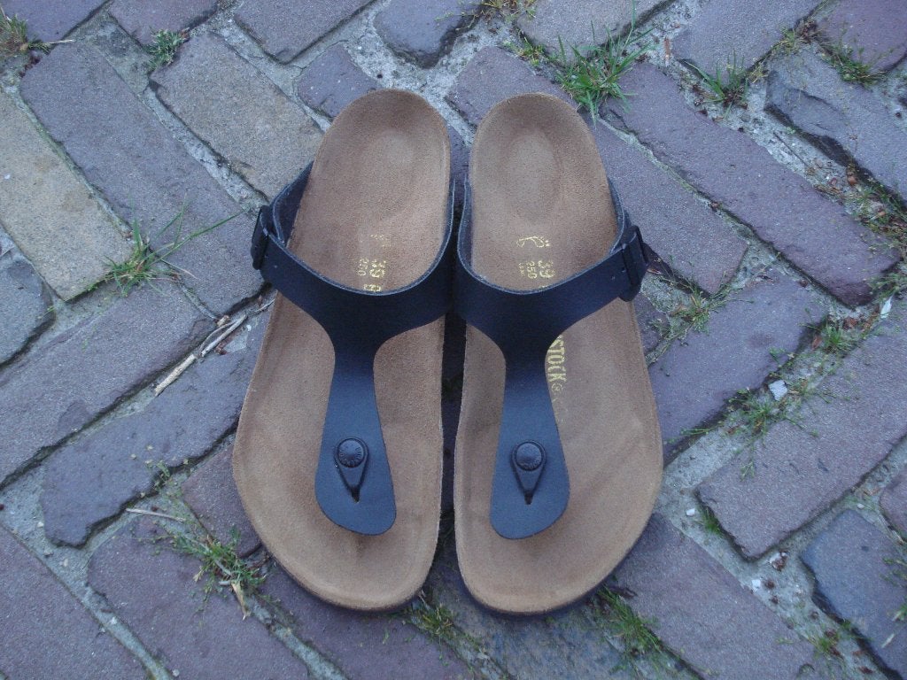 BIRKENSTOCK GIZEH ZWART39 NIEUW GRATIS VERZENDING PER POST, Slippers, Verzenden, Zwart, Nieuw