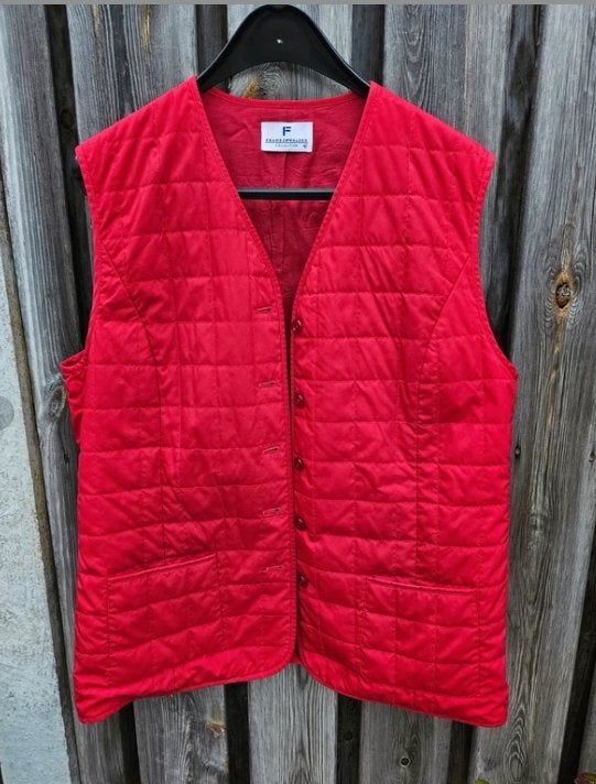 Frankenwälder Collection gewatteerd rood gilet maat 42, Maat 42/44 (L), Ophalen of Verzenden, Zo goed als nieuw, Frankenwälder Collection