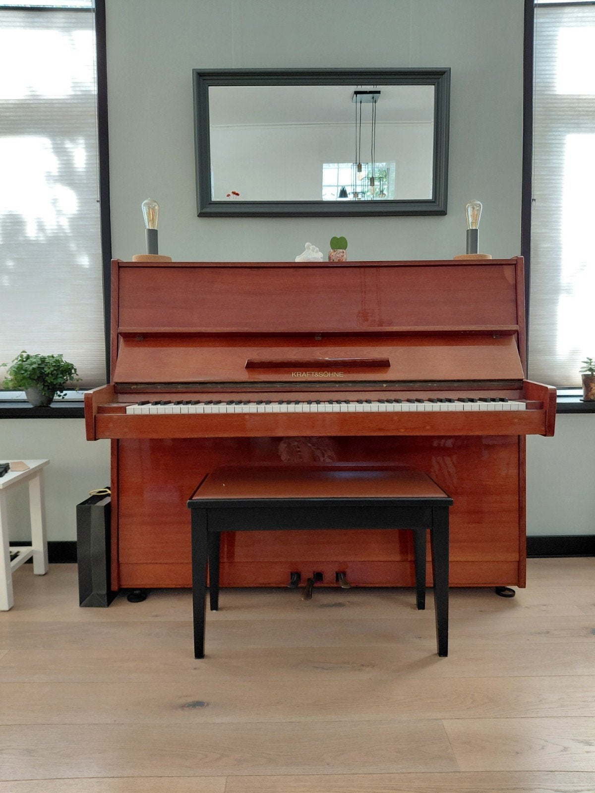 Akoestische piano, Ophalen, Gebruikt, Bruin, Piano