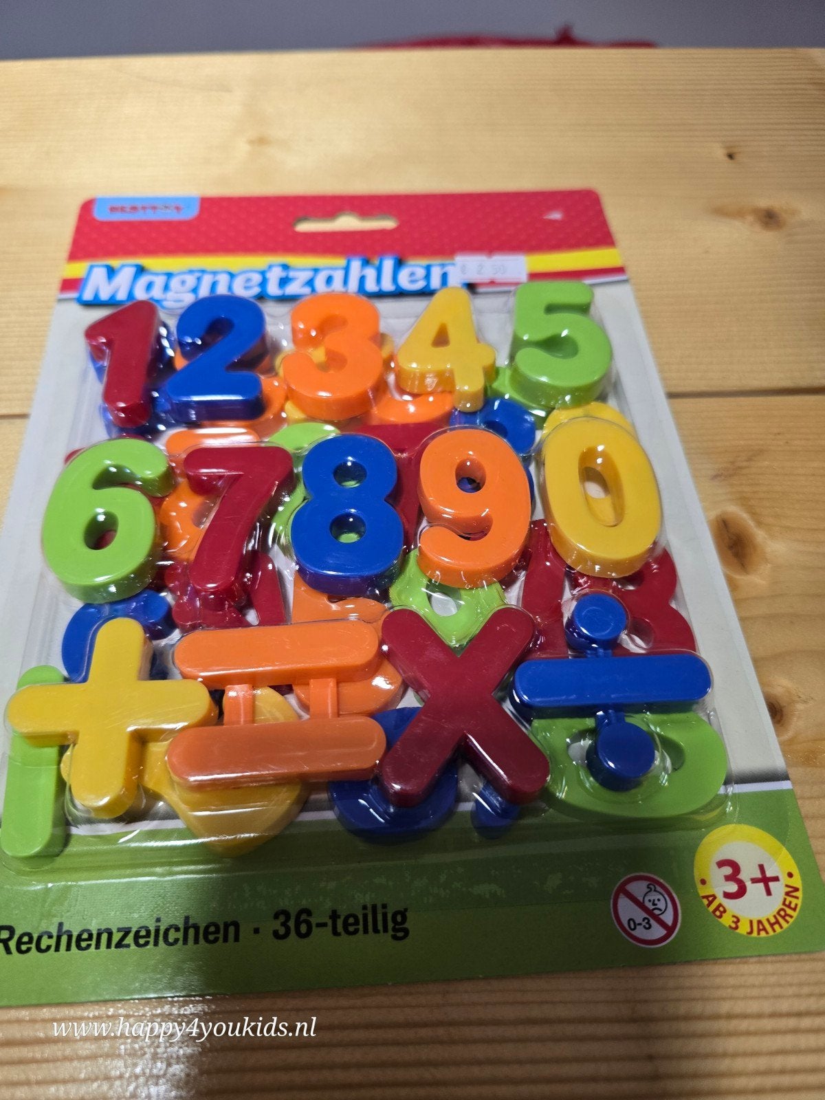 Magnetische cijfers en rekentekens - 36-delig, Ophalen of Verzenden, Nieuw, Rekenen