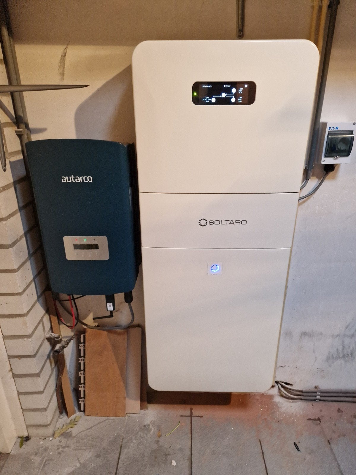 Thuis accu 10kWh met 5kWH omvormer, Ophalen of Verzenden, Gebruikt, Compleet systeem, 200 wattpiek of meer