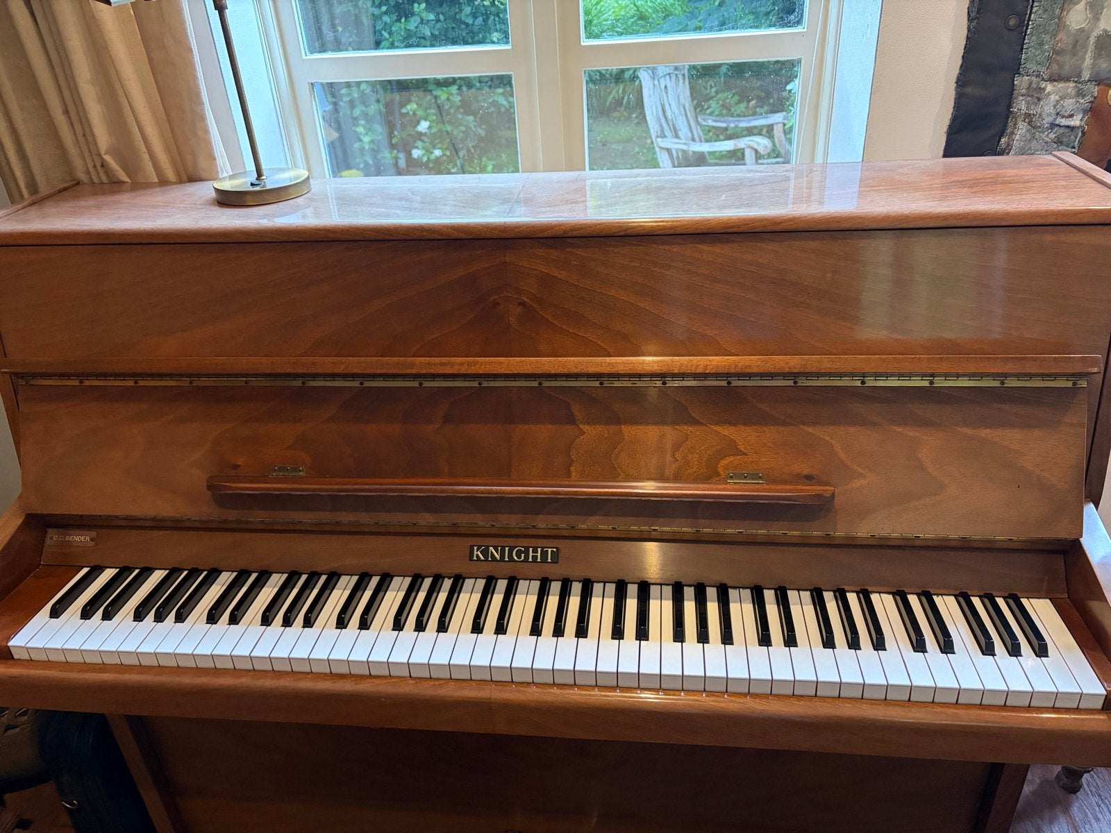 Knight Piano C.C. Bender - Klassieke Staande Piano, Ophalen, Gebruikt, Bruin, Piano