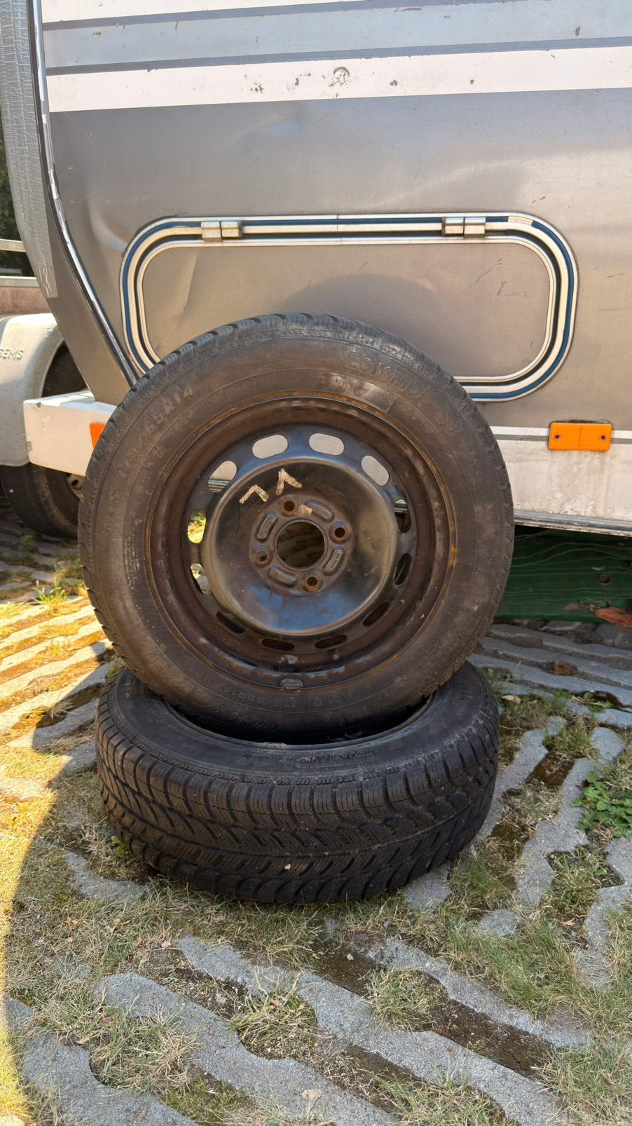 2x 175/65R14 Winterbanden, Ophalen, Gebruikt