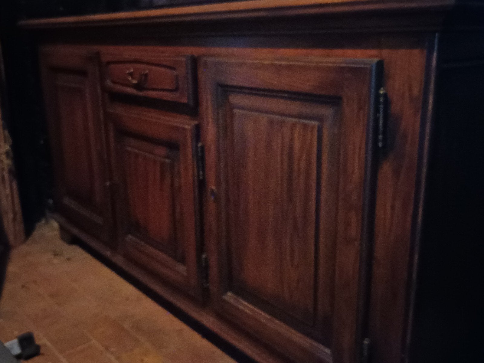 Eiken Dressoir - 1 Lade, 2 Deuren (167x95x55cm), Ophalen, Gebruikt, Met lade(s), Klassiek