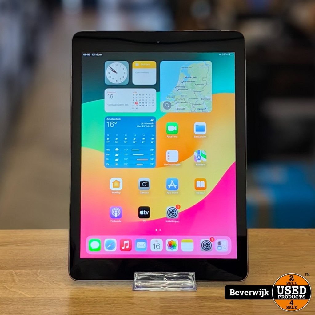 Apple iPad 6th Generatie 32GB 4G iOS Versie 17.7.11 - Netjes, Apple, Zo goed als nieuw, Support@apple.com, One Apple Park Way
Cupertino, CA 95014
United States