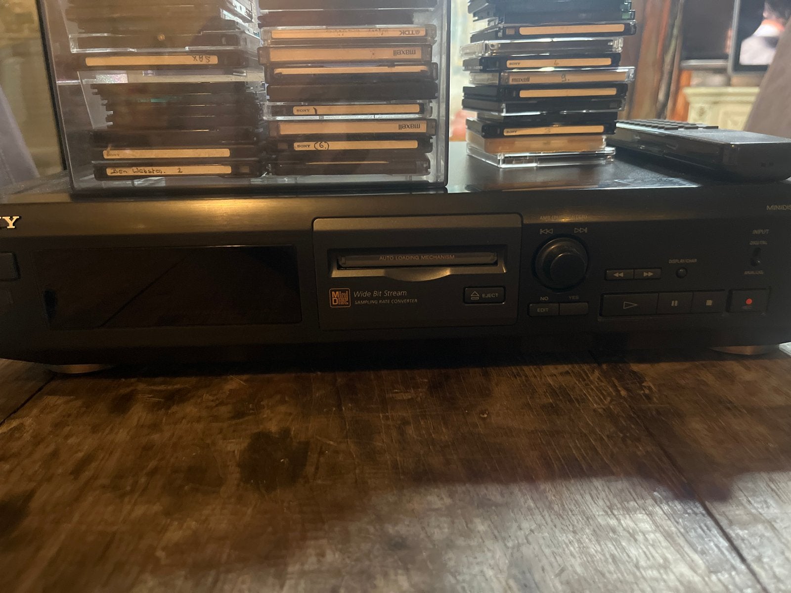 Sony MDS-JE320 Minidisc Recorder met Minidiscs, Audio, Tv en Foto, Walkmans, Discmans en Minidiscspelers, Ophalen of Verzenden