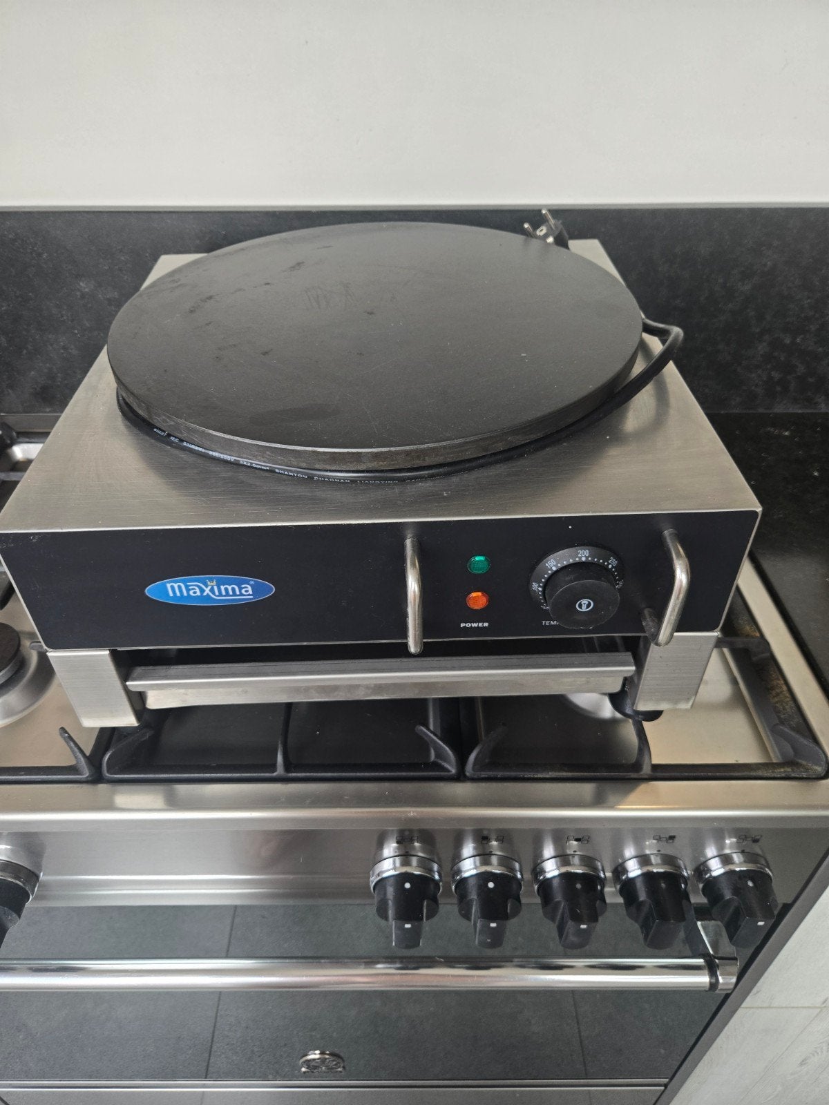 Maxima Crêpeplaat 3000 Watt - Professionele Crêpemaker, Ophalen