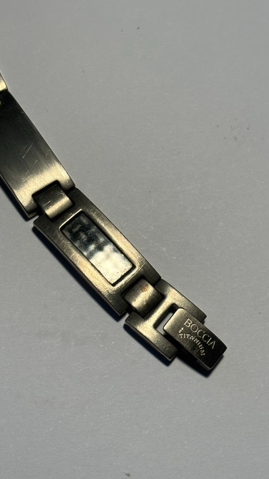 Boccia Titanium Armband voor Heren/Dames, Ophalen of Verzenden, Gebruikt, Zilver, Overige materialen