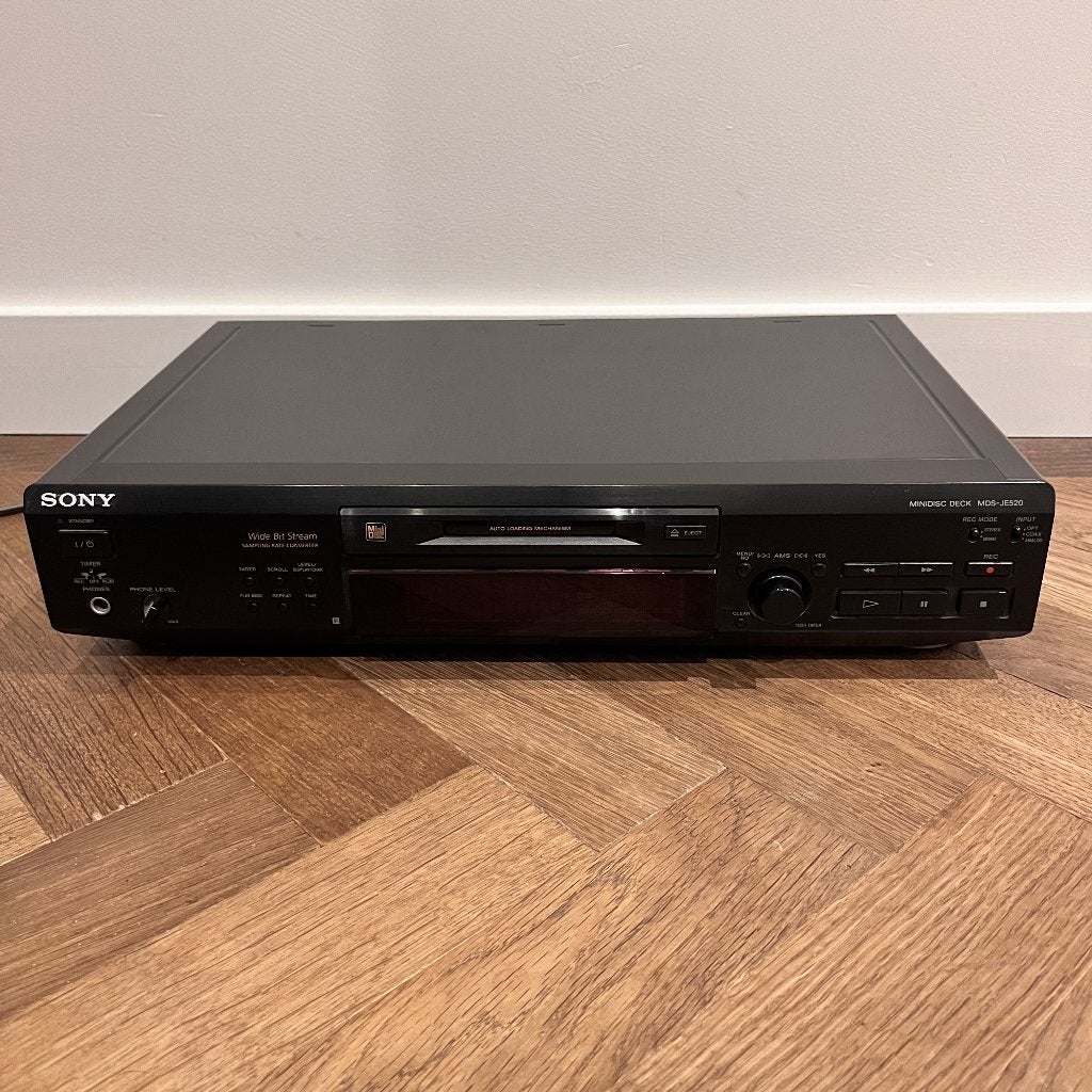 Sony MDS-JE520 MiniDisc Deck / Recorder + afstandsbediening, Ophalen of Verzenden, Minidisc-recorder