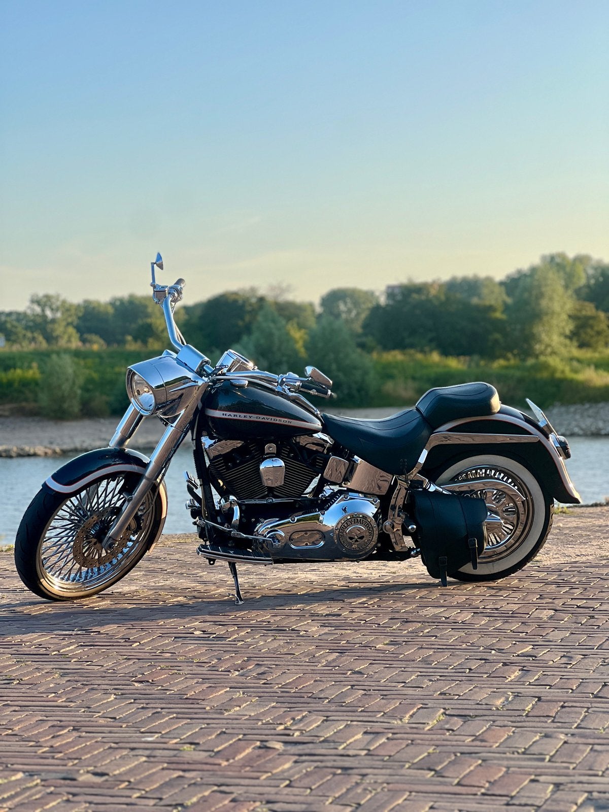 Harley-Davidson Softail fatboy, 2 cilinders, Sportuitlaat, Gebruikt, Particulier