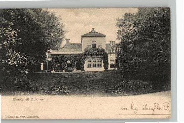Zuidhorn landgoed kleinrondst. BERLIKUM(FRIESL) 1904, Verzamelen, Ophalen of Verzenden, Voor 1920, Groningen