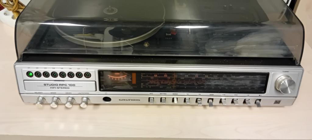 Grundig Studio RPC 100 Hifi-Stereo met Dual platenspeler, Ophalen of Verzenden, Gebruikt, Overige merken