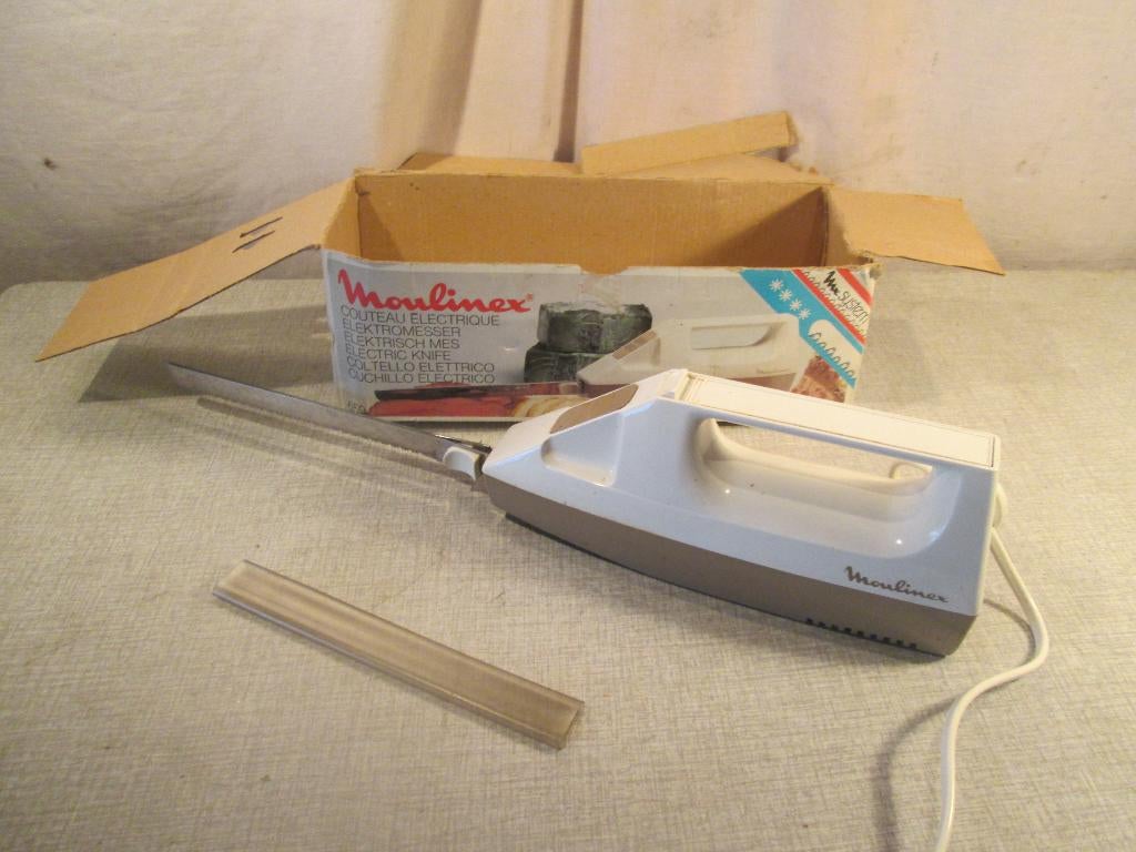 Prima Retro Elektrisch Snijmes - Moulinex, Ophalen of Verzenden, Witgoed