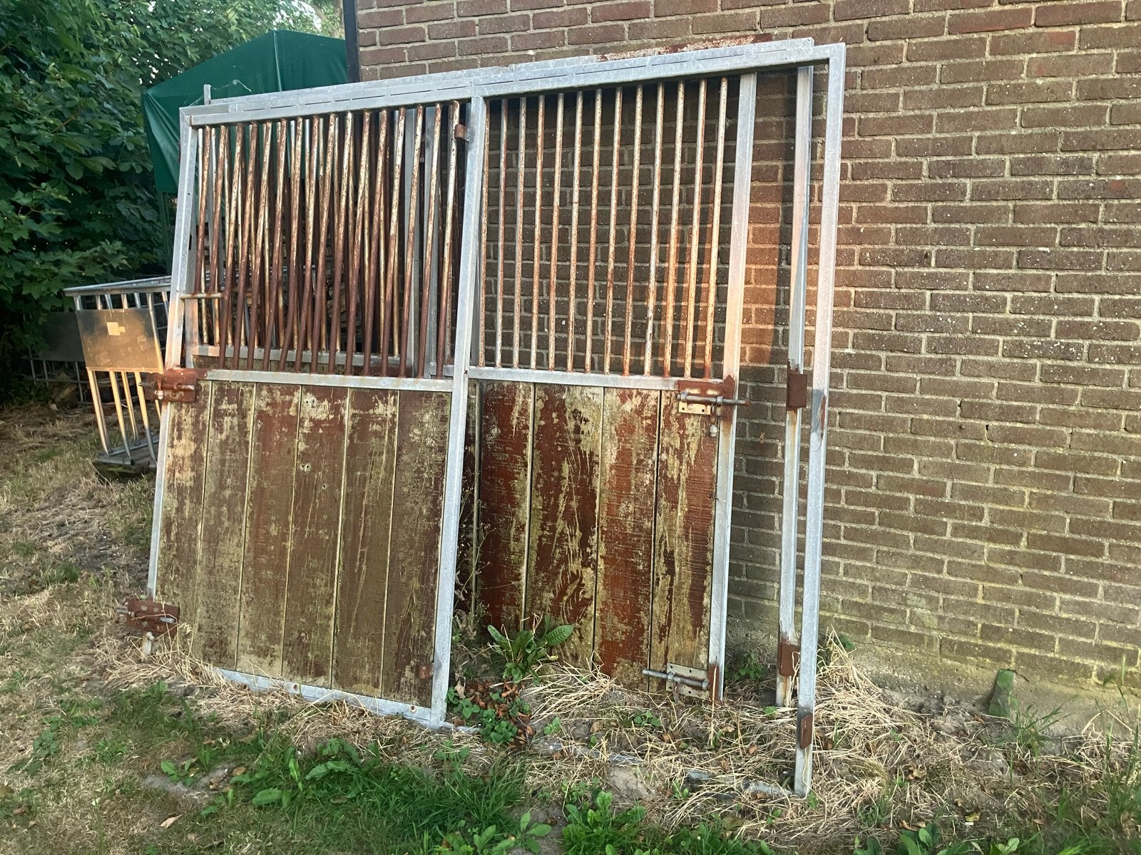Voorwand paardenbox 2x, Dieren en Toebehoren, Ophalen
