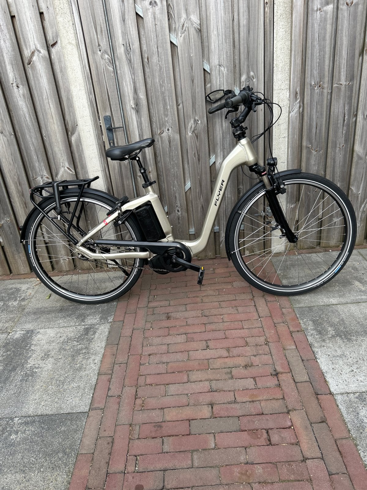 Flyer e-bike met lage instap en middenmotor Gotour 5, Fietsen en Brommers, Elektrische fietsen, Gebruikt, 51 tot 55 cm, 50 km per accu of meer