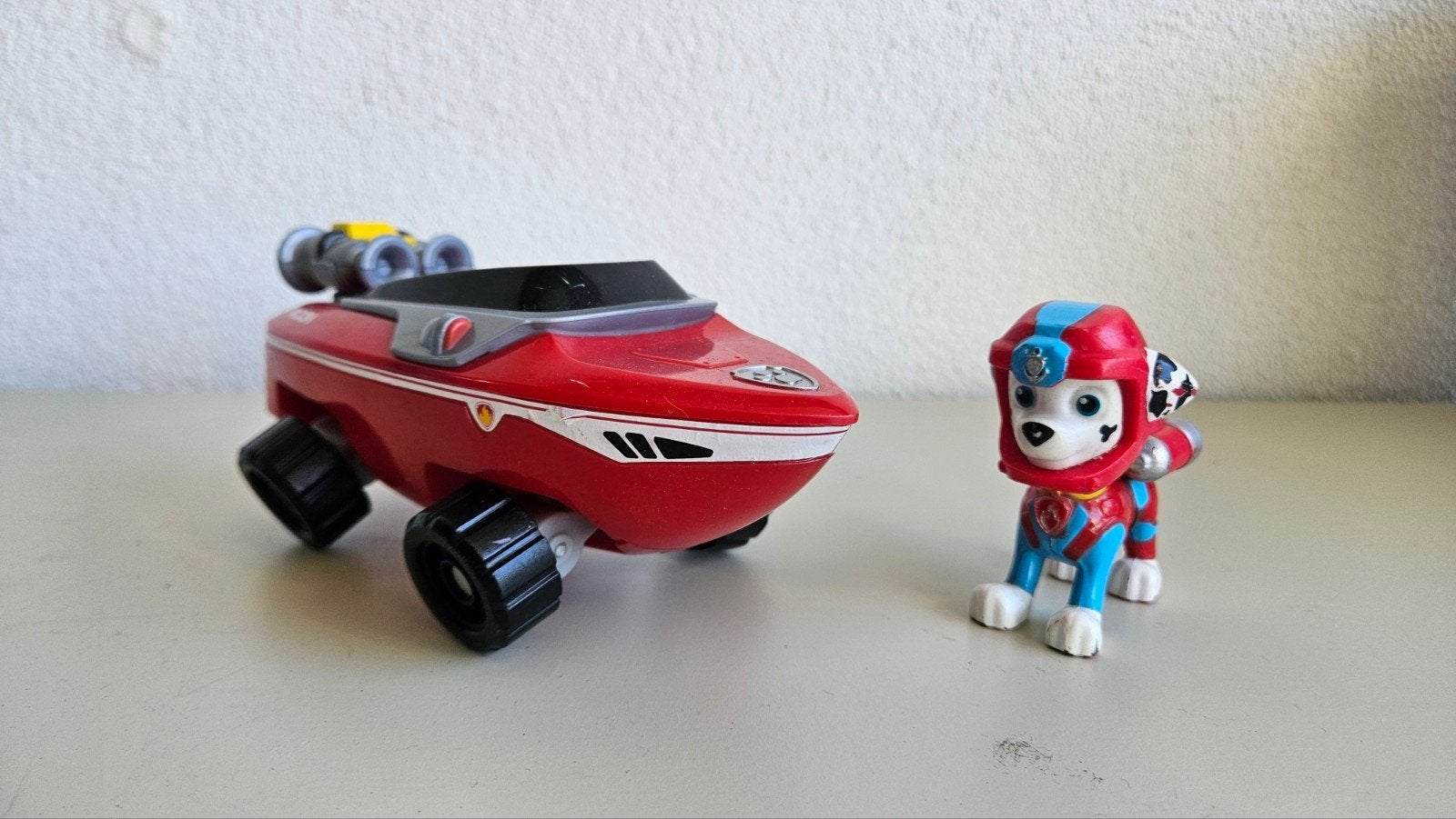 Paw Patrol Marshall voertuig en figuur, Ophalen of Verzenden, Gebruikt