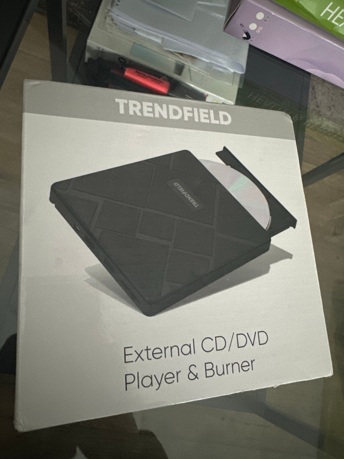 TRENDFIELD Externe CD/DVD Speler & Brander USB 3.0, Computers en Software, Optische drives, Nieuw, Ophalen of Verzenden, Extern