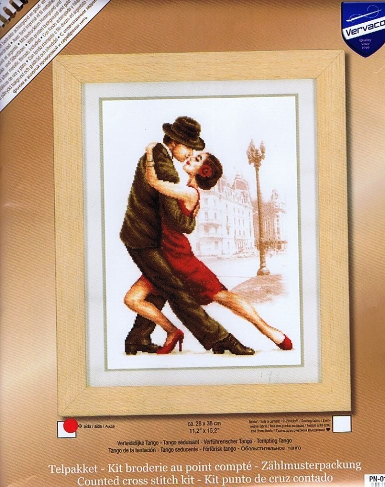 Cado aanbieding vervaco borduurpakket, VERLEIDELIJKE TANGO, Ophalen of Verzenden, Nieuw, Handborduren, Borduurpakket