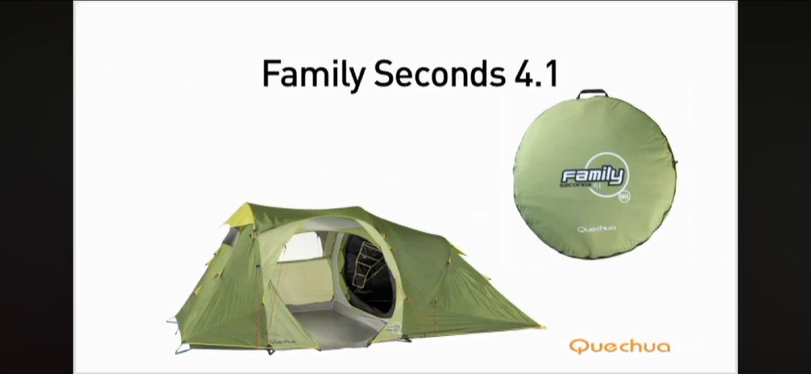 Quechua Family Seconds 4.1 Tent pop up., Caravans en Kamperen, Tenten, Ophalen, Gebruikt, Tot en met 4