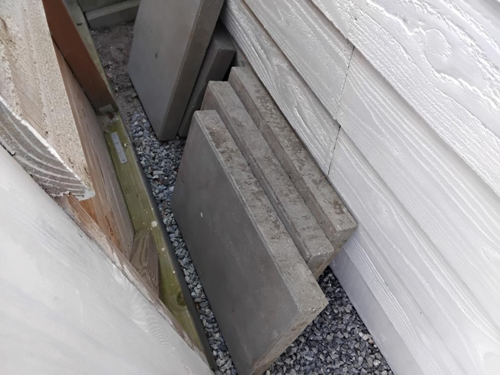 Betontegels gratis 60 x 40, Tuin en Terras, Terrasdelen en Vlonders, Ophalen, Gebruikt, Hout