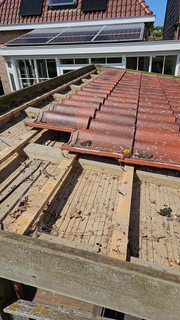 120 dakpannen, Doe-het-zelf en Verbouw, Ophalen, Gebruikt, Steen of Klei, 15 m² of meer