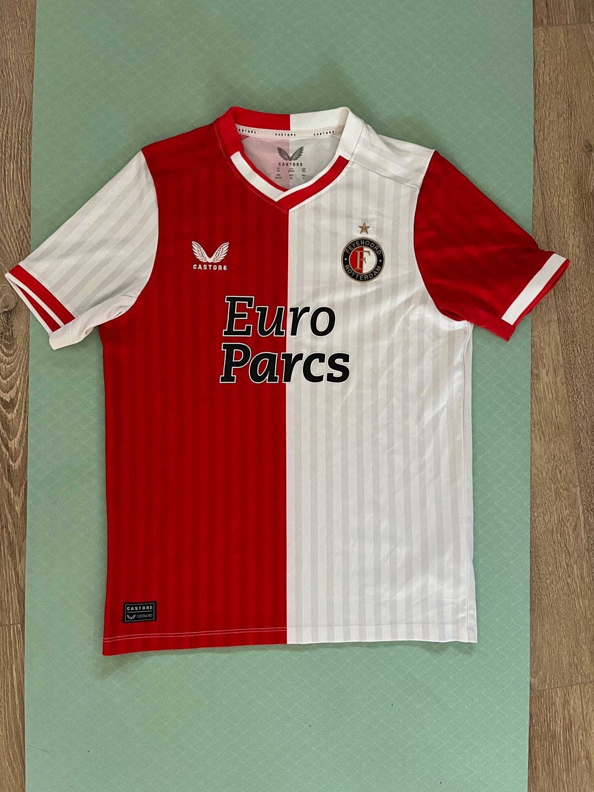 Feyenoord Thuisshirt 2022/2023 - Maat 164 (YXL), Ophalen of Verzenden, Zo goed als nieuw, Voetbal, Rood