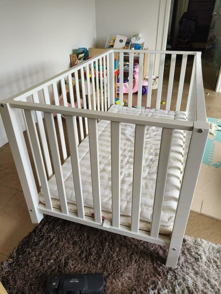 Bopita tweeling box in goede staat met matras, Ophalen, Zo goed als nieuw, Overige typen