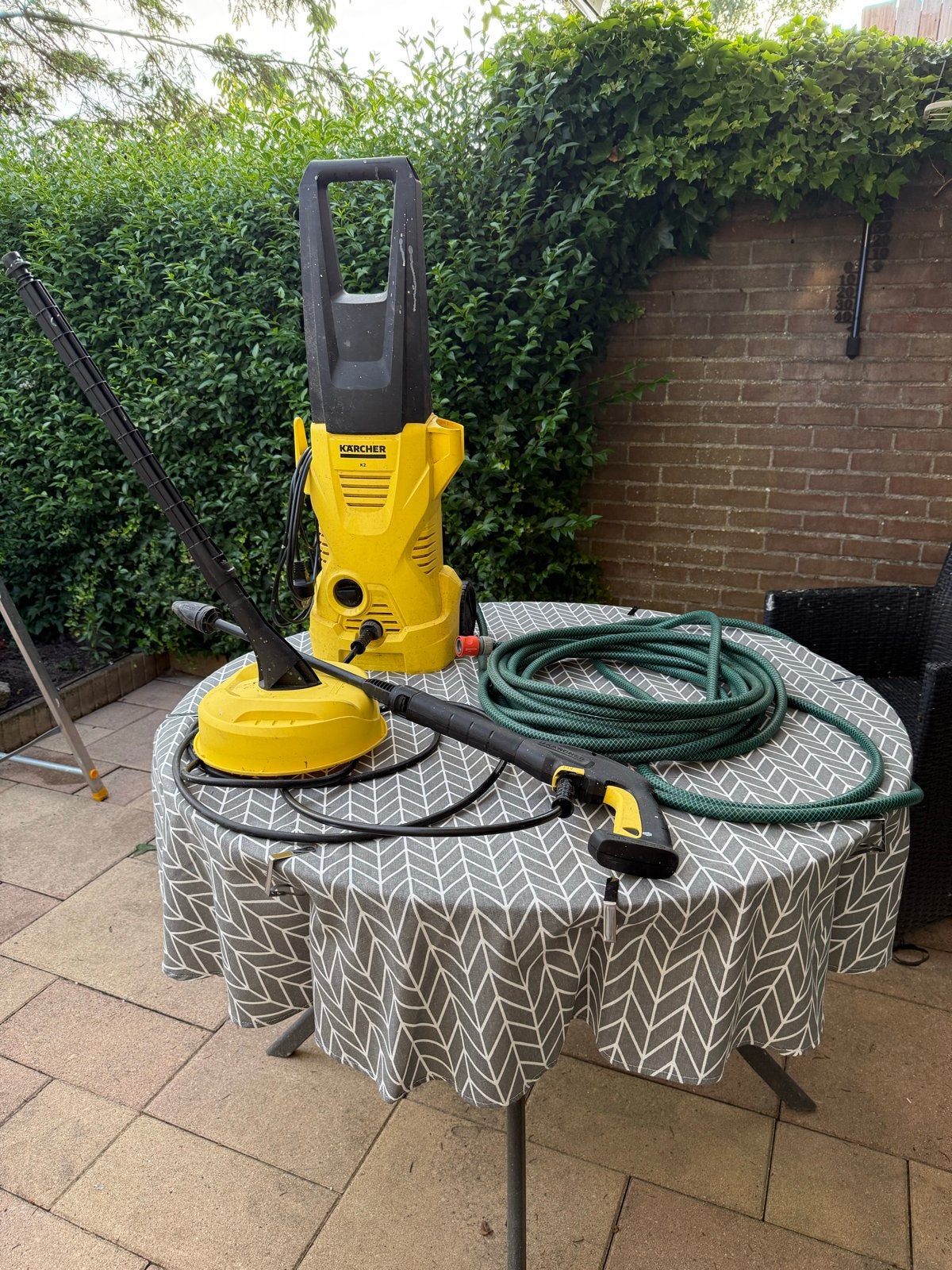 Kärcher hogedrukreiniger met terrasreiniger, Ophalen, Gebruikt, Elektrisch