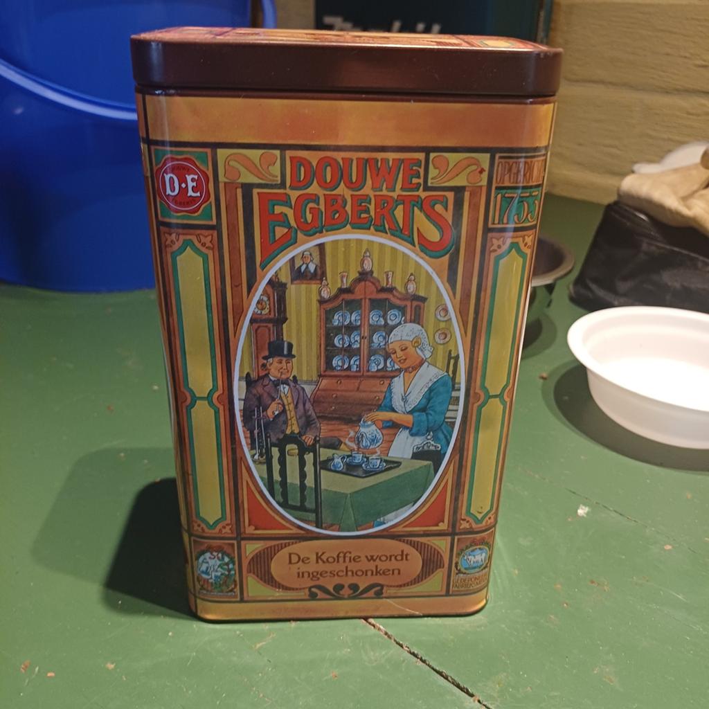 Vintage Douwe Egberts koffieblik jaren '70/'80, Ophalen of Verzenden