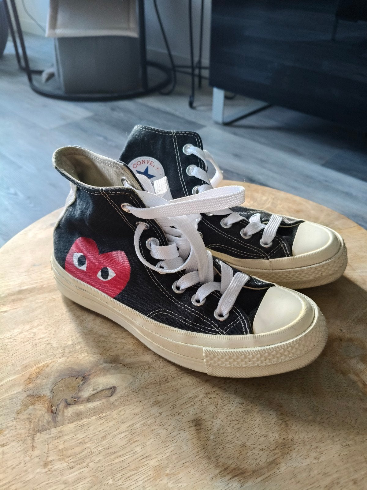 Converse x Comme des Garçons Play All Star High Top, Kleding | Dames, Comme des garçons, Ophalen of Verzenden, Zwart