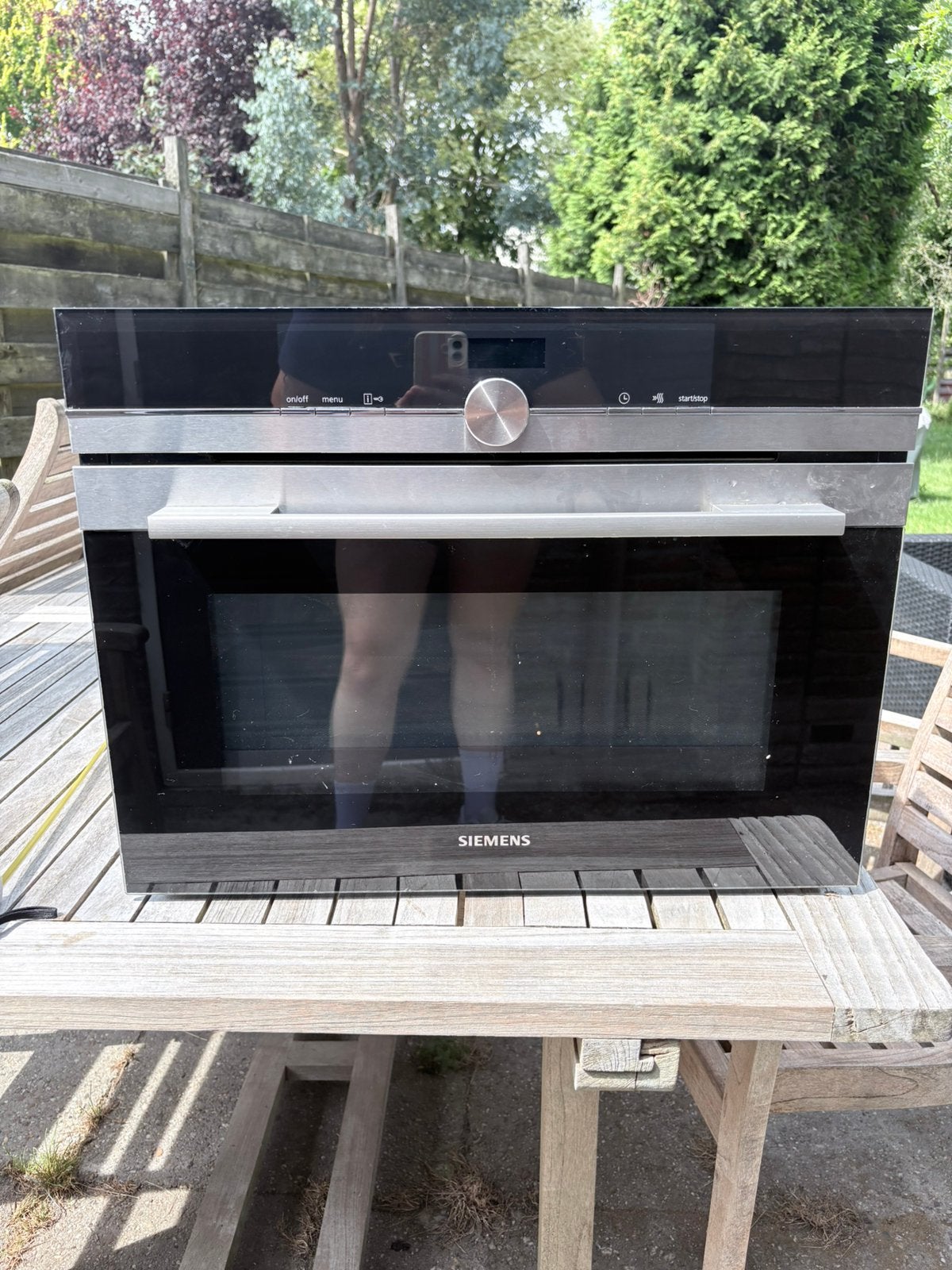 Combi magentron/Oven Siemens, Ophalen, 45 tot 50 cm, Gebruikt, Siemens