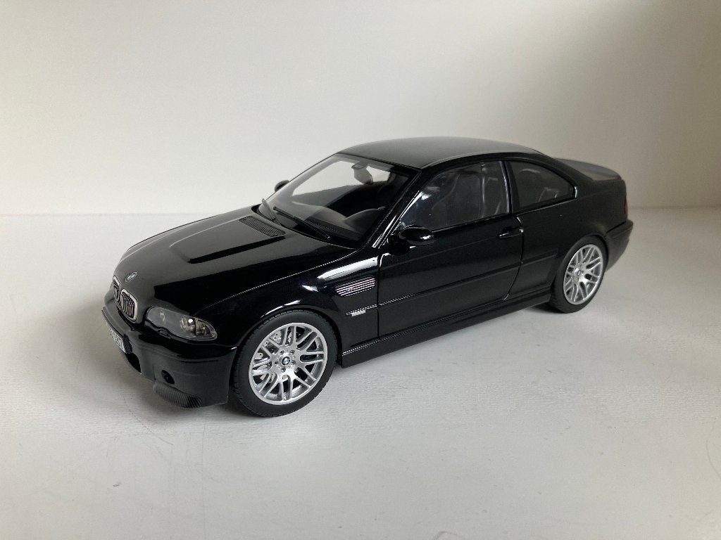 BMW M3 CSL (e46) van 2003 Saphire Black  1/18 Norev, Ophalen of Verzenden, Nieuw, Auto, Norev