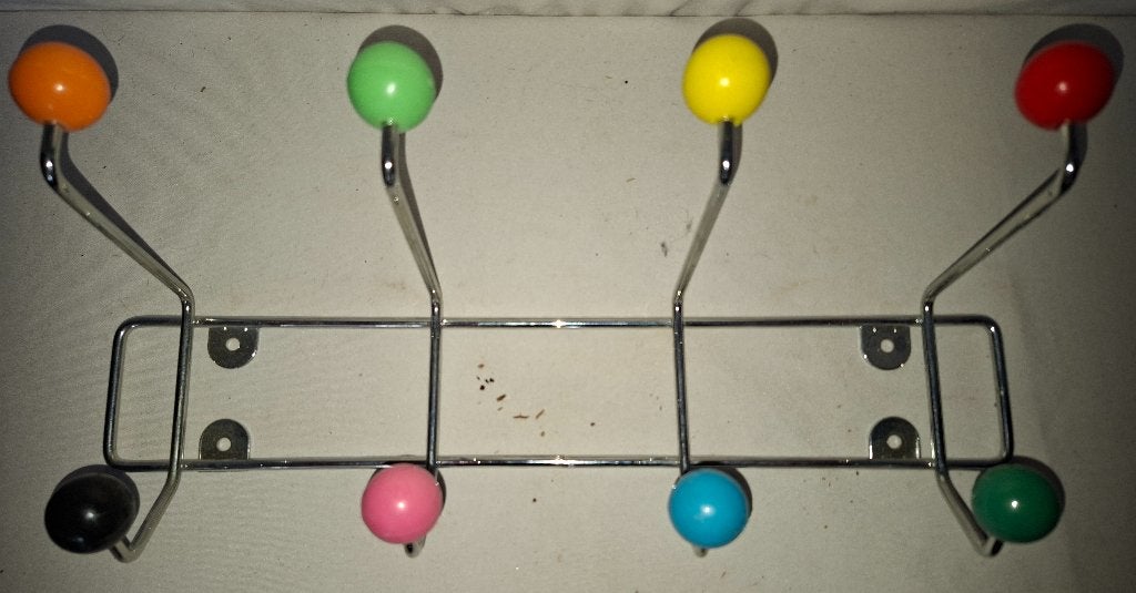 Sputnik kapstok, die met die leuke gekleurde bollen!, Huis en Inrichting, Woonaccessoires | Kapstokken, Wandkapstok, Kunststof