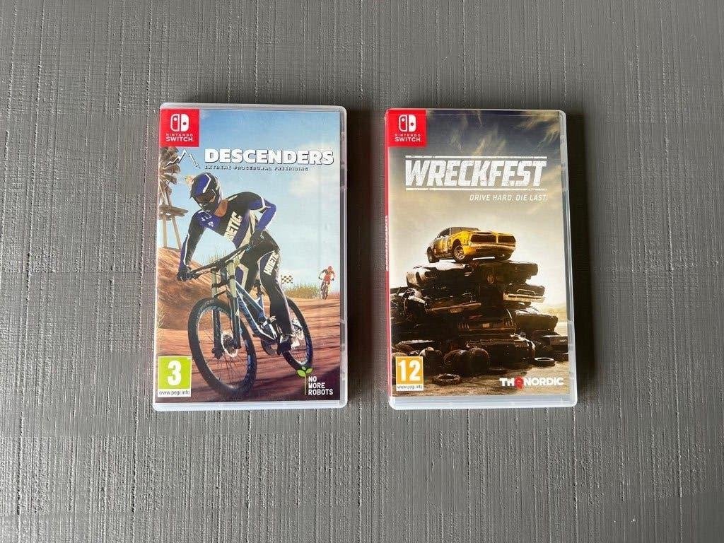 Game Descenders + Wreckfest voor Nintendo Switch, 1 speler, Racen en Vliegen, Ophalen of Verzenden, Zo goed als nieuw