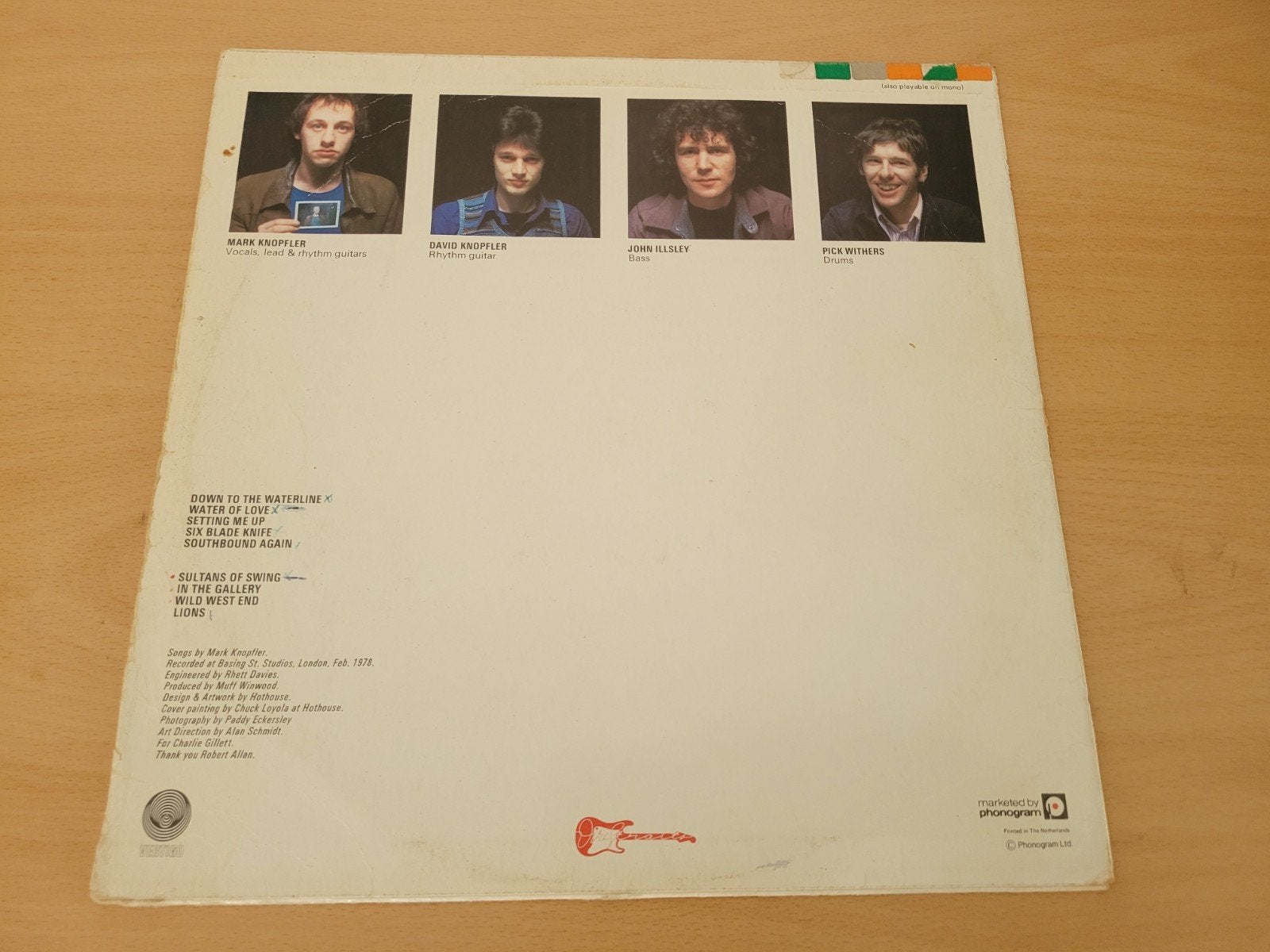 Dire Straits - Dire Straits (LP, 1978), Cd's en Dvd's, LP, Rock, Gebruikt, Originele persing