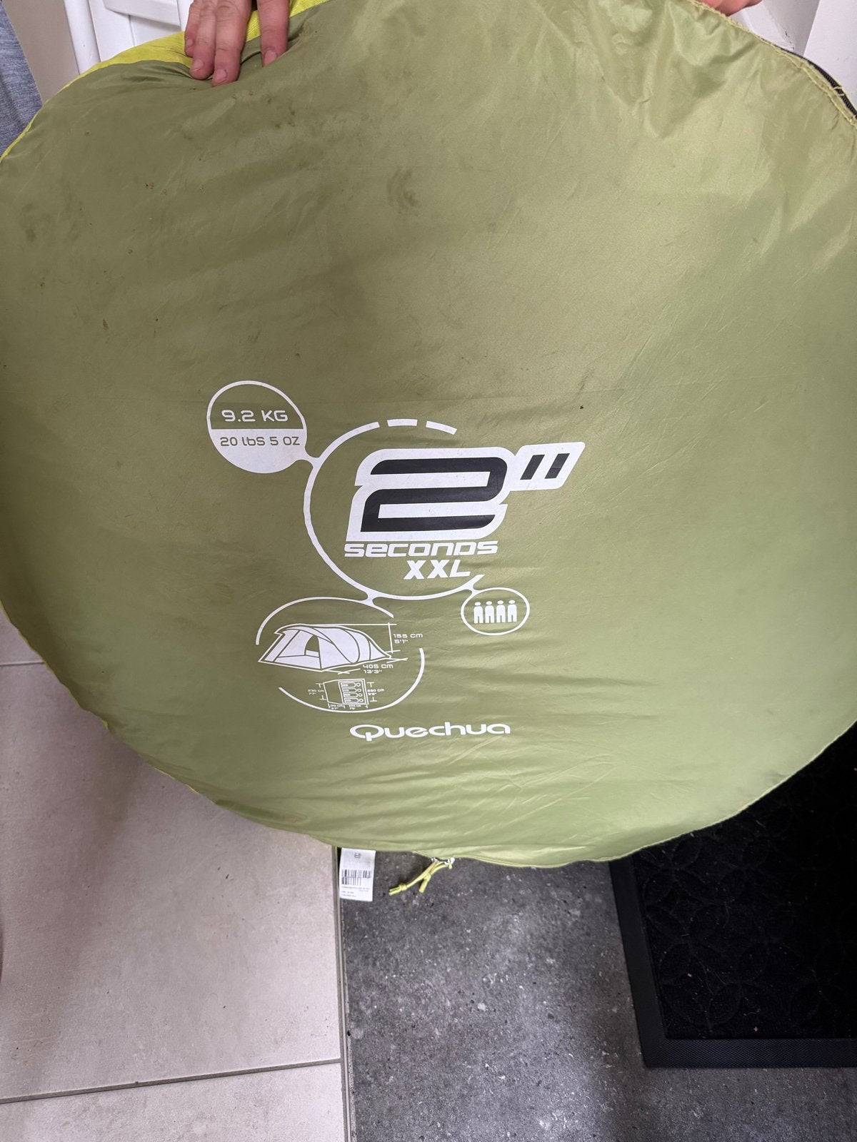 Quechua 2 Seconds XXL Tent - Snel op te zetten, Ophalen, Gebruikt, Tot en met 4