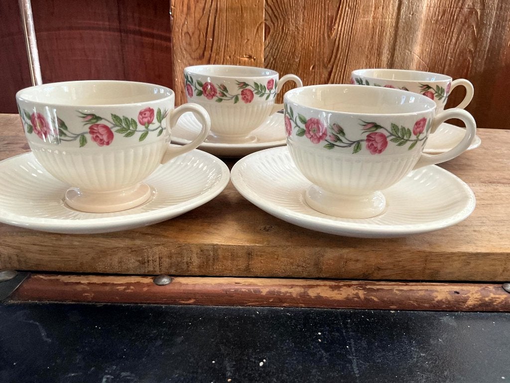 Vintage Wedgewood rosalind theekop en schotel, Ophalen of Verzenden