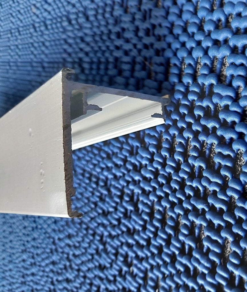 Aluminium profiel greeplijst gola L-profiel keuken-inbouwpro, Ophalen, Zo goed als nieuw, Aluminium
