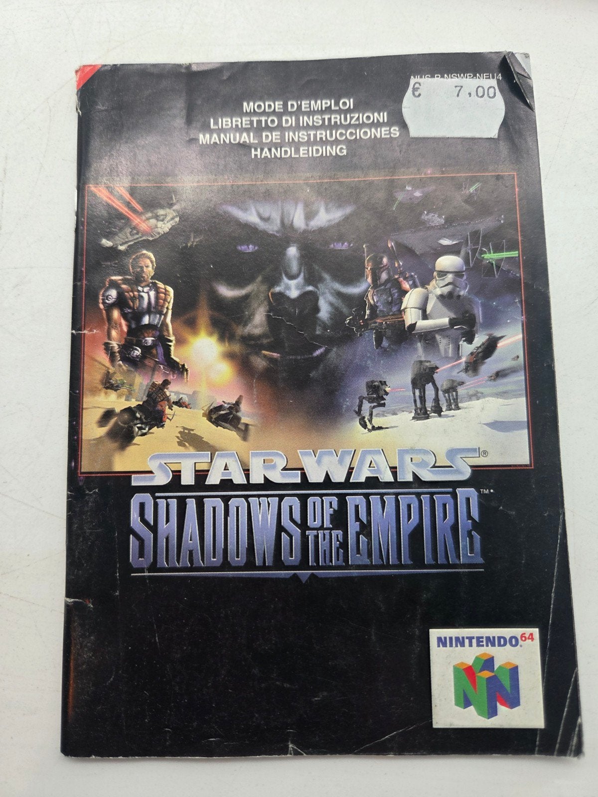 Star Wars Shadows of the Empire Handleiding N64, Spelcomputers en Games, Gebruikt, Pº de la Castellana, 39, 28046 Madrid, 1 speler