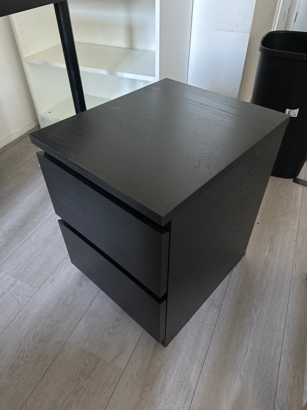 IKEA MALM ladekast - Zwartbruin, 2 laden, Ophalen, Minder dan 50 cm, Gebruikt, 1 of 2 laden
