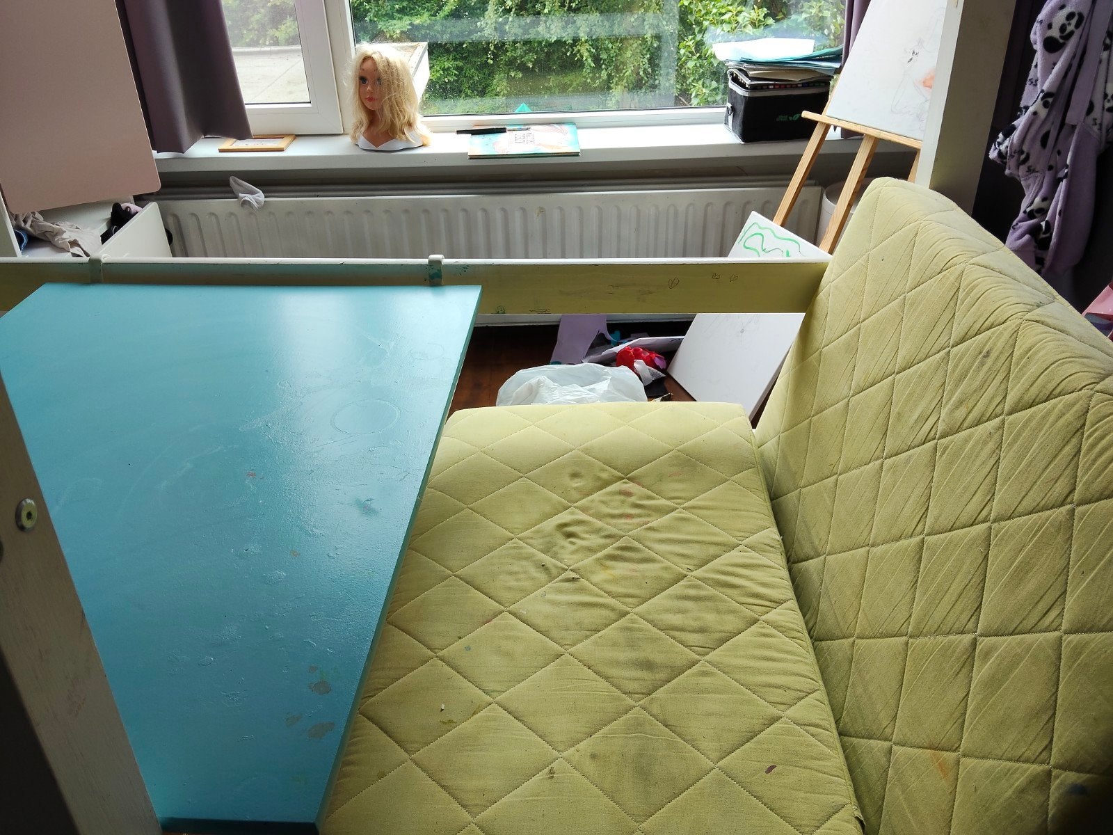 Toffe hoogslaper waarvan kussenslopen gewassen moeten worden, Ophalen, Gebruikt, Eenpersoons, 90 cm
