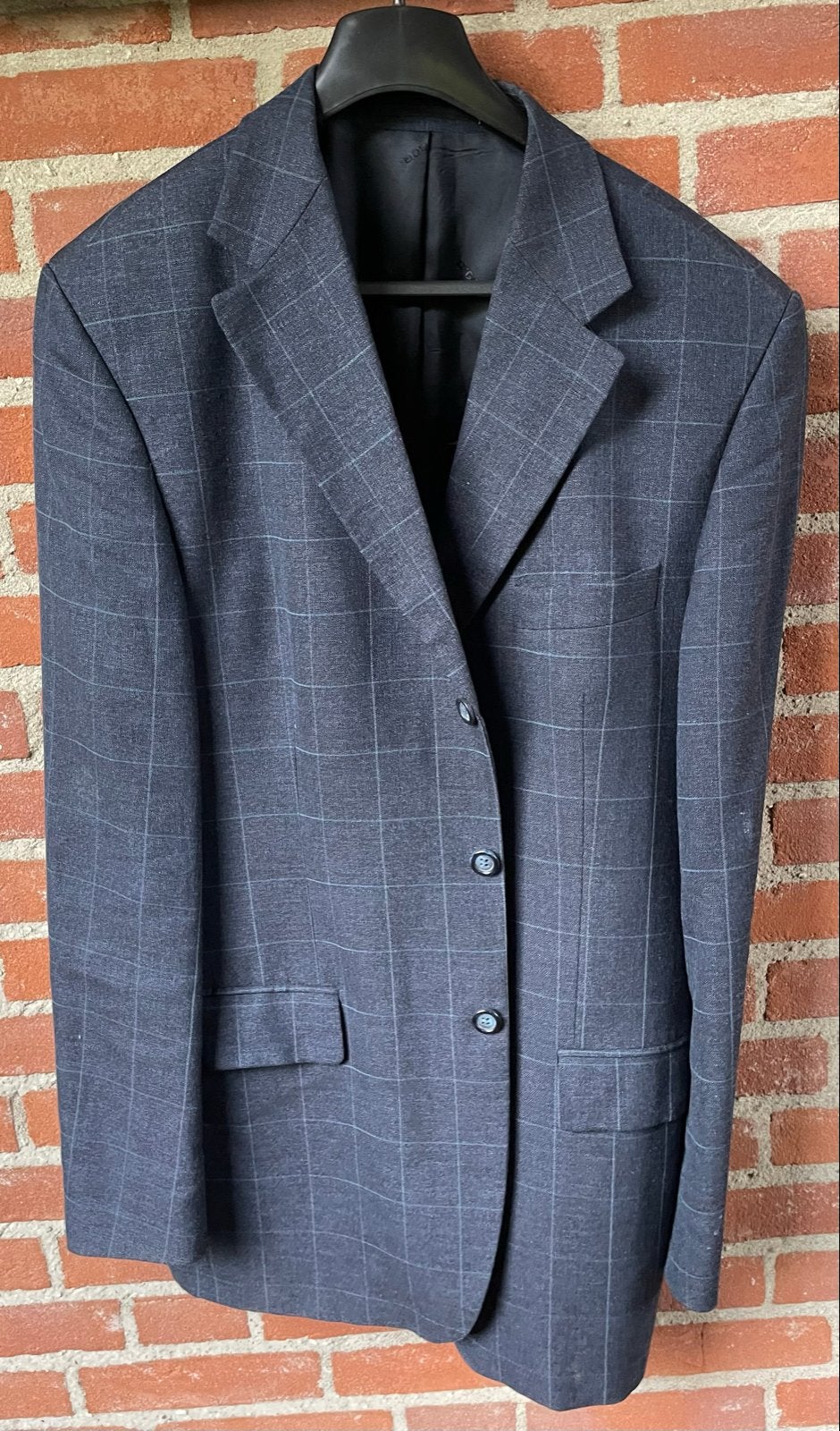 McGregor blazer/ jasje Blauw geruit Wol/Linnen Mt M, Kleding | Heren, Kostuums en Colberts, Ophalen of Verzenden, Zo goed als nieuw
