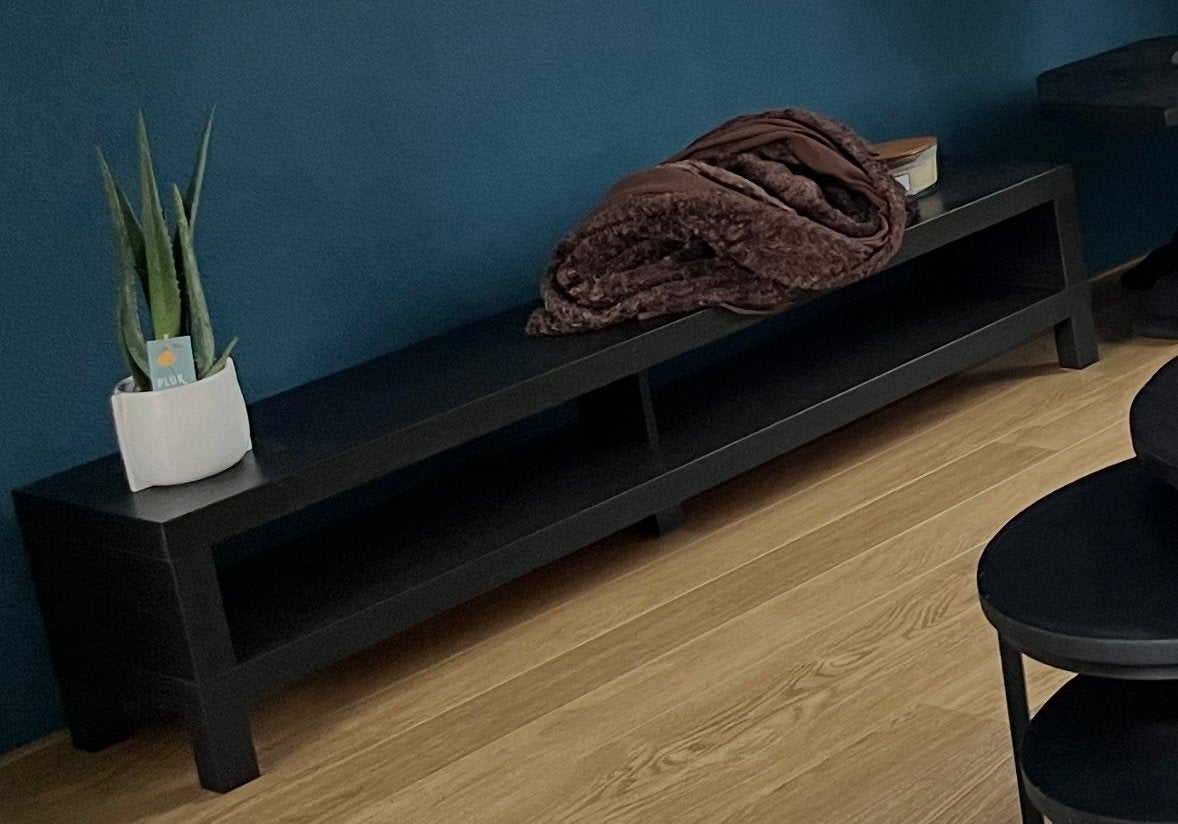 Tv meubel zwart, Ophalen, Zo goed als nieuw, 25 tot 50 cm, Minder dan 100 cm