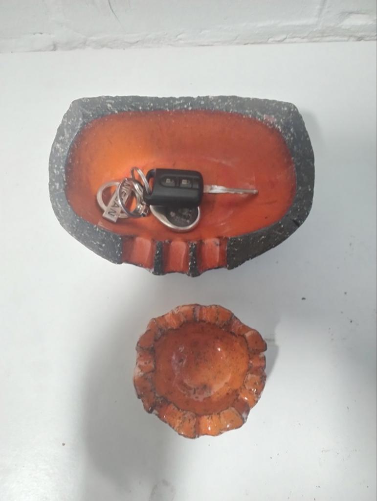 Decoratieve stenen schaal - sleutelbakje, Ophalen of Verzenden