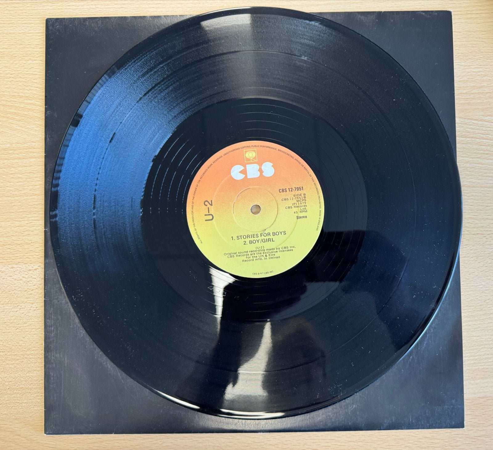 U2 - Out of Control 12” - Ireland 1979 2xCBS/2x MIE, Cd's en Dvd's, LP, Gebruikt, Verzenden, 12 inch