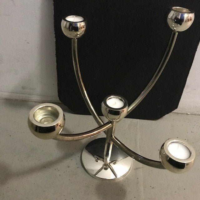 Design kandelaar 'Spoetnik' van de Bijenkorf, Antiek en Kunst, Ophalen of Verzenden
