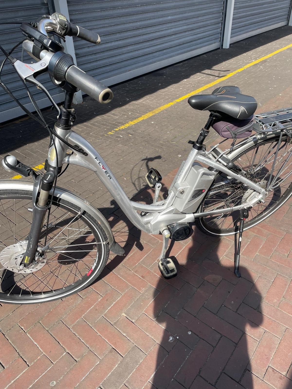 Flyer elektrische fiets - werking onbekend, voor onderdelen, Ophalen, Gebruikt, Overige merken