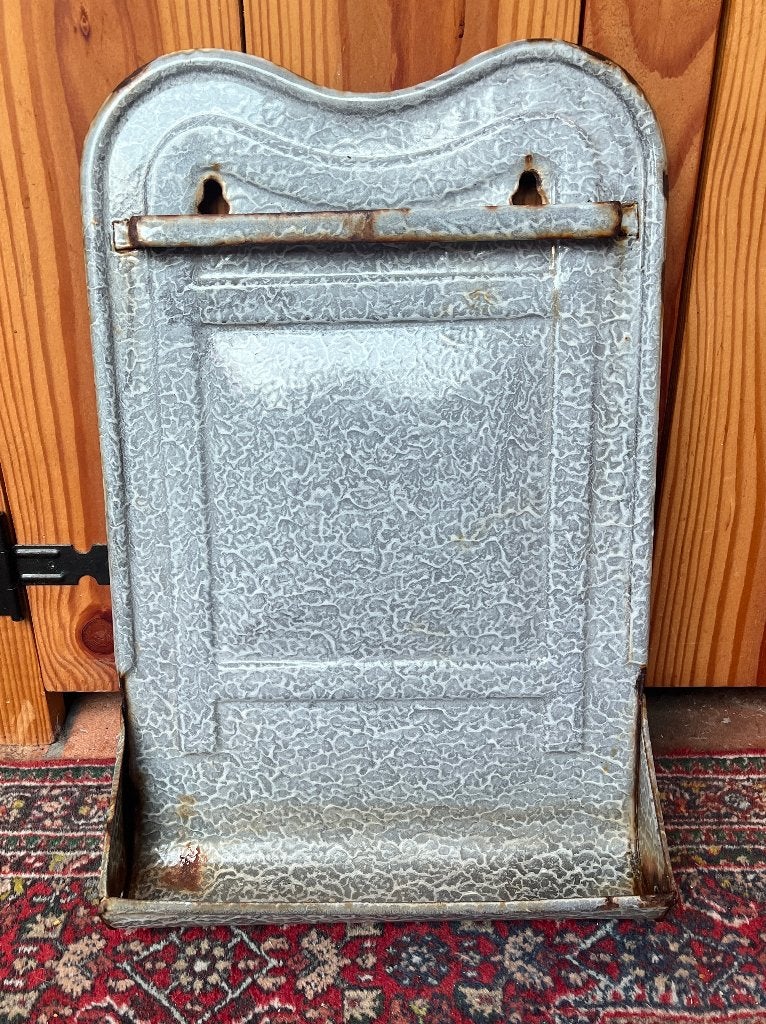 Vintage emaille lepelrek '50 '60, Antiek en Kunst, Antiek | Emaille, Ophalen of Verzenden