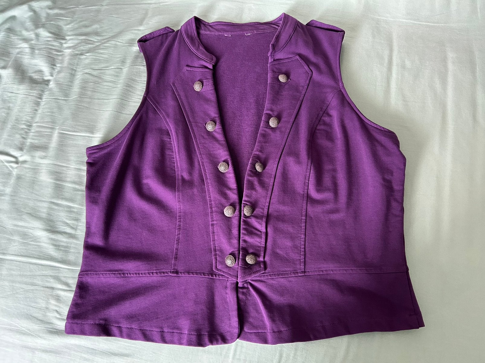 Dames gilet., Ophalen, Zo goed als nieuw, Maat 46/48 (XL) of groter, Paars